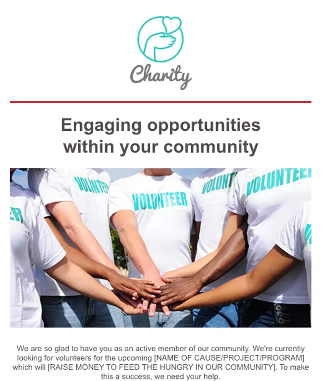 Email Template - Nonprofit charity - 650