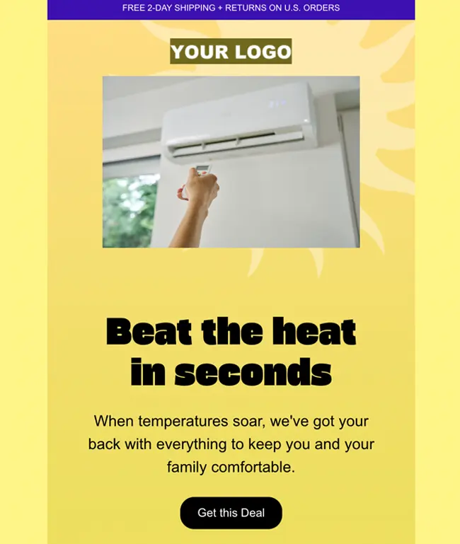 Email Template - Beat the Heat Seasonal - 650 width