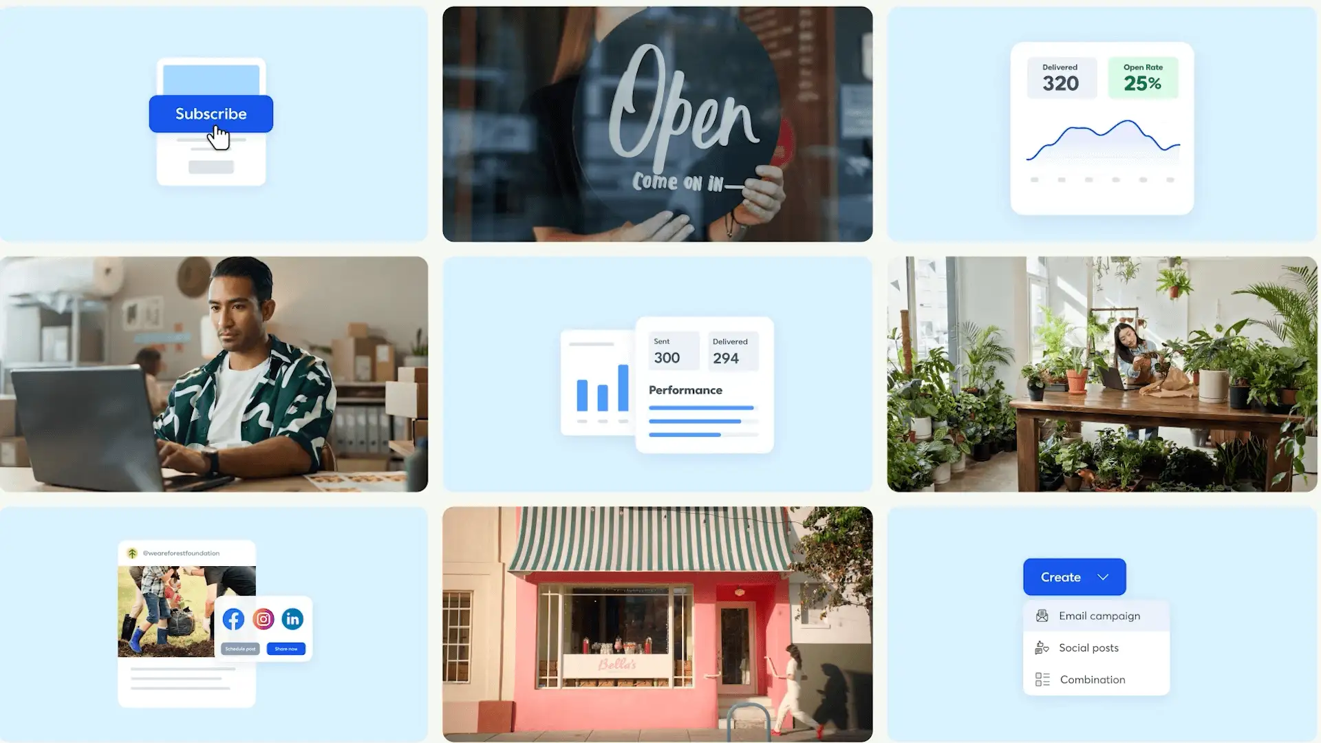 Go where your customers are every day image collage