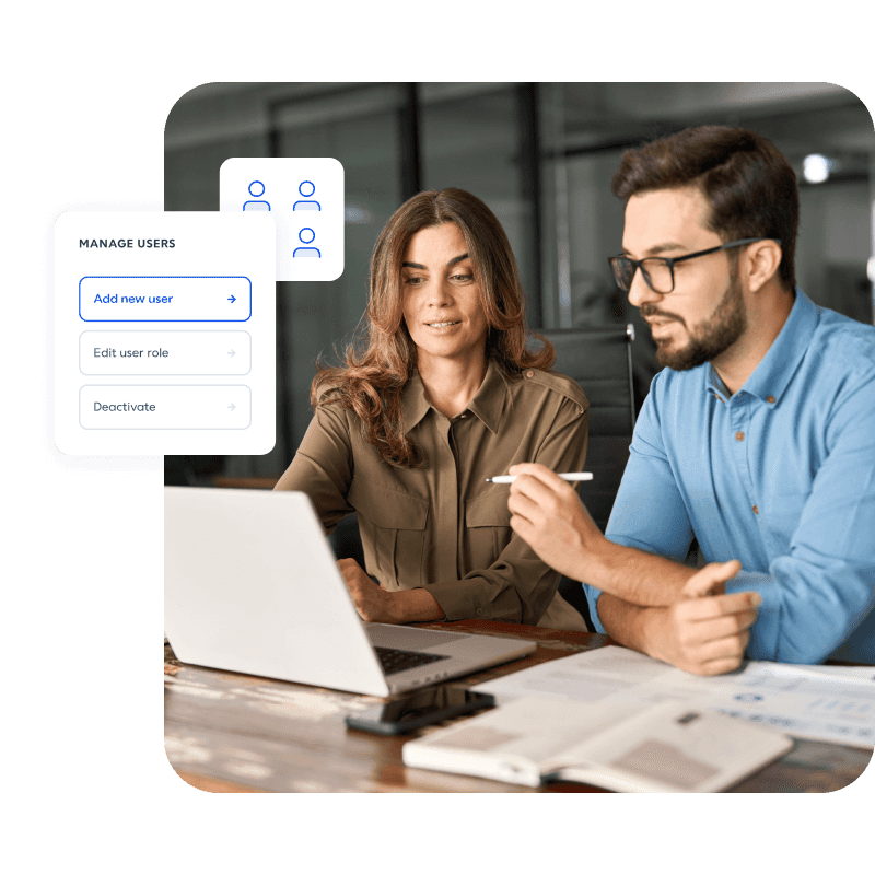 Enterprise security Professional Man and Woman on laptop