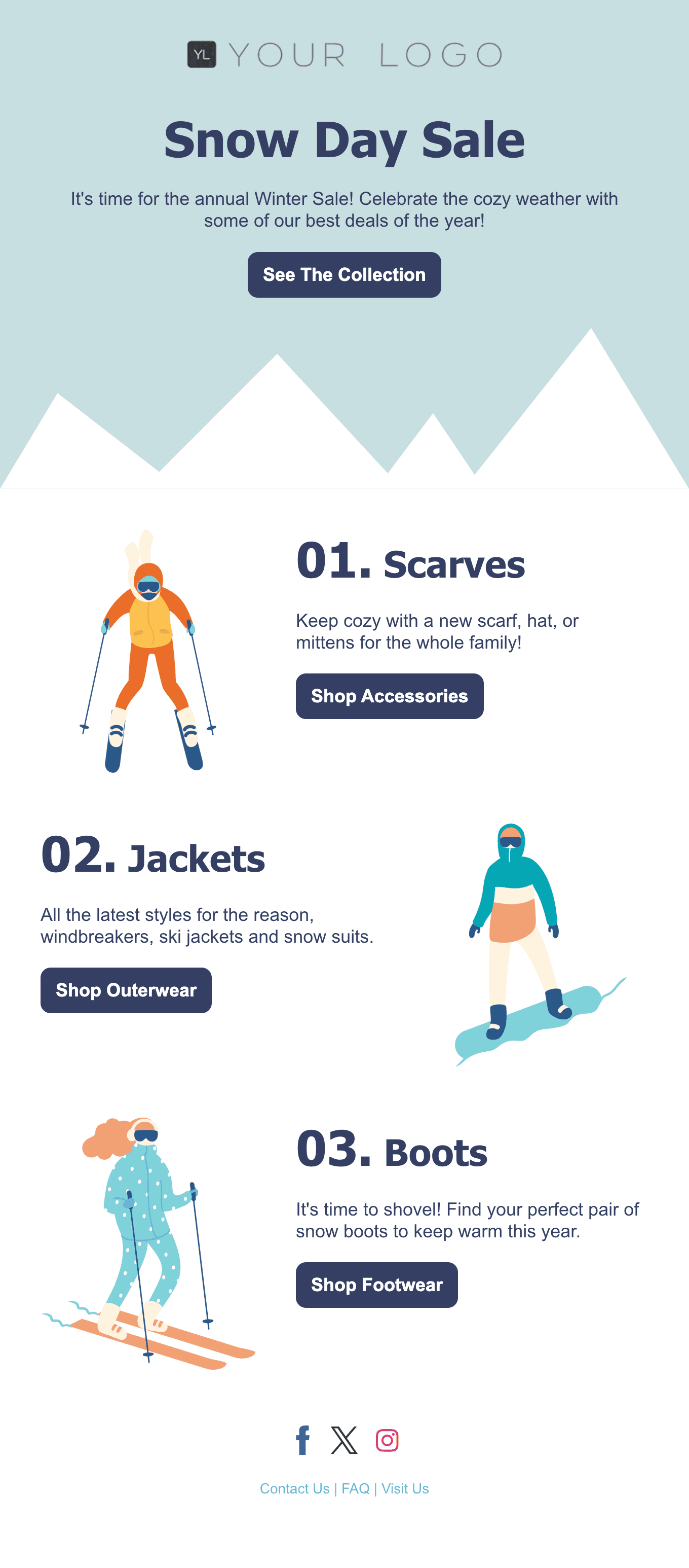 Email Template - Snow Day Sale