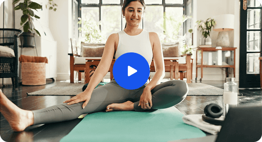 Health and wellness video image