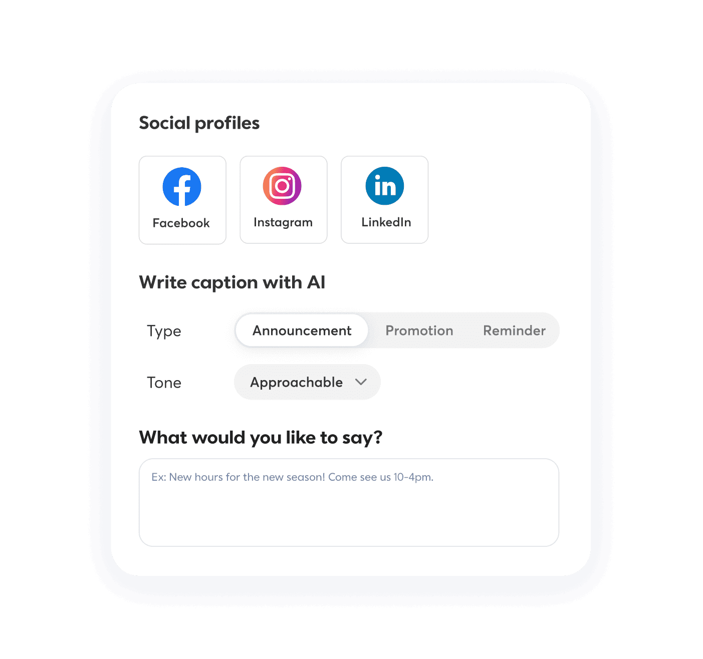 Automated social writing tool