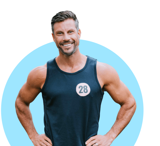 Image of Sam Wood on blue background