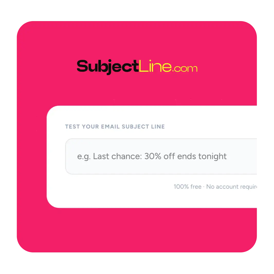 Subject line scoring tool
