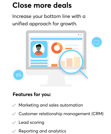 illustration with a magnifying glass zooming in on a graph