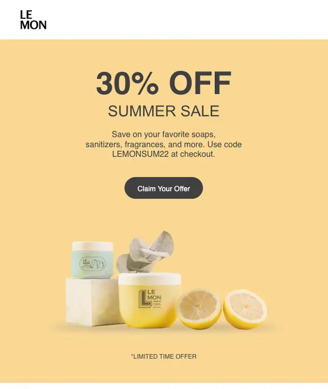 Email Template - Summer Sale 2 - 650 width