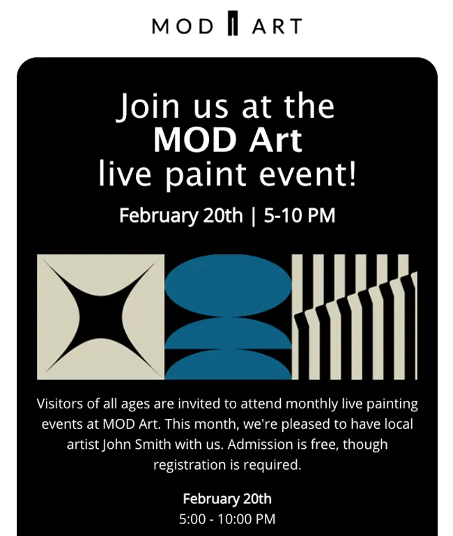 Email Template - Museum nonprofit - 650