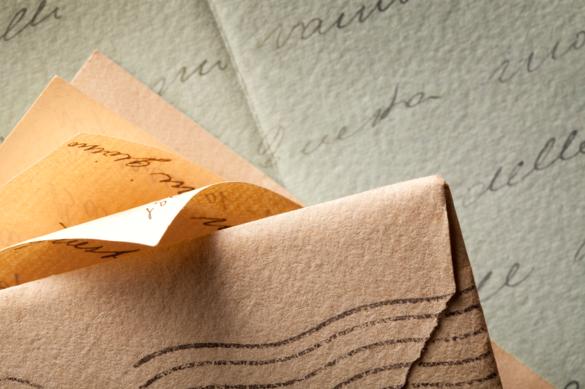 old-letters letter sent via post office