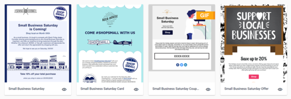 constant contact small business saturday email templates #smallbizsaturday