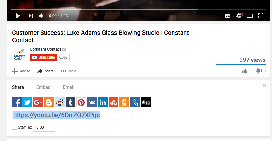 Share A Youtube Video On Your Website
