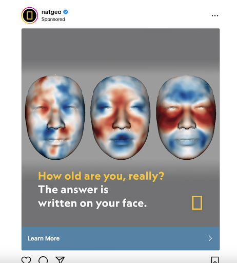 Nat Geo sponsored instagram ad