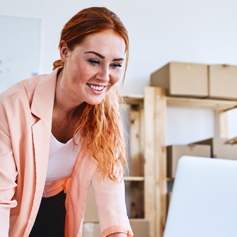 Woman working on generating email marketing ideas