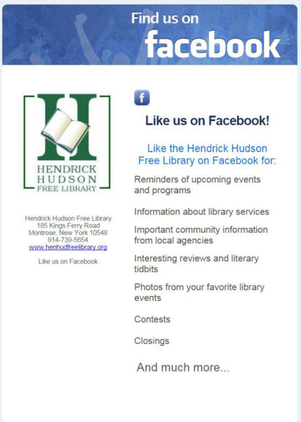 Social - Hendrick Hudson Free Library