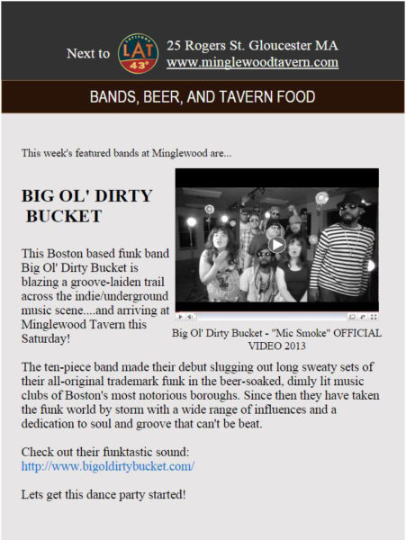 Weekly Feature - Minglewood