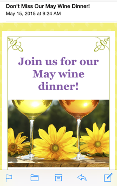 May Wine Dinner
