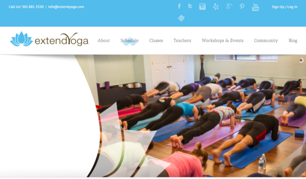 extend yoga website image