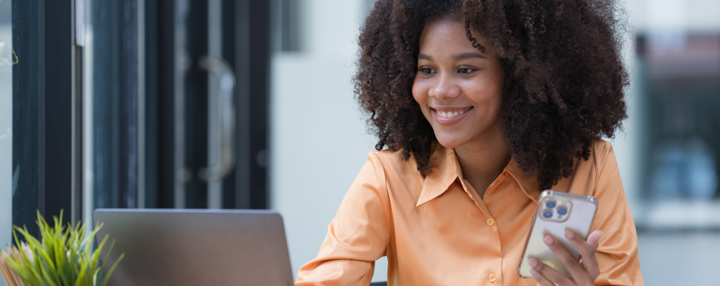 woman at desk