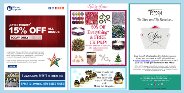 Last-Minute Holiday Email Marketing Ideas - holiday sale for subscribers only