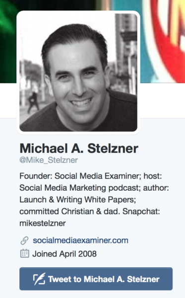 Michael Stelzner bio image