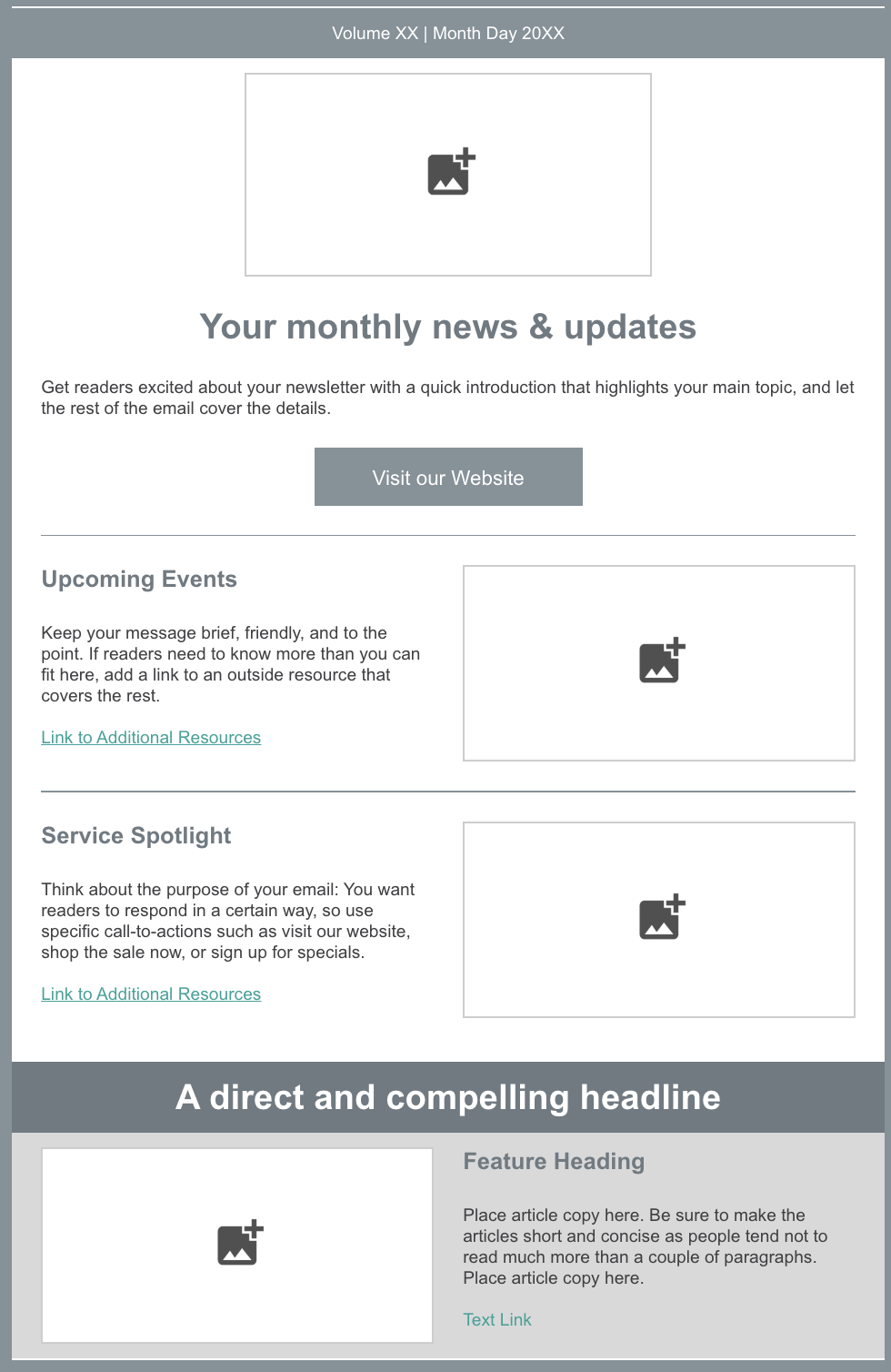 basic newsletter template
