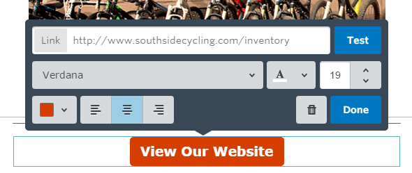 email call to action button