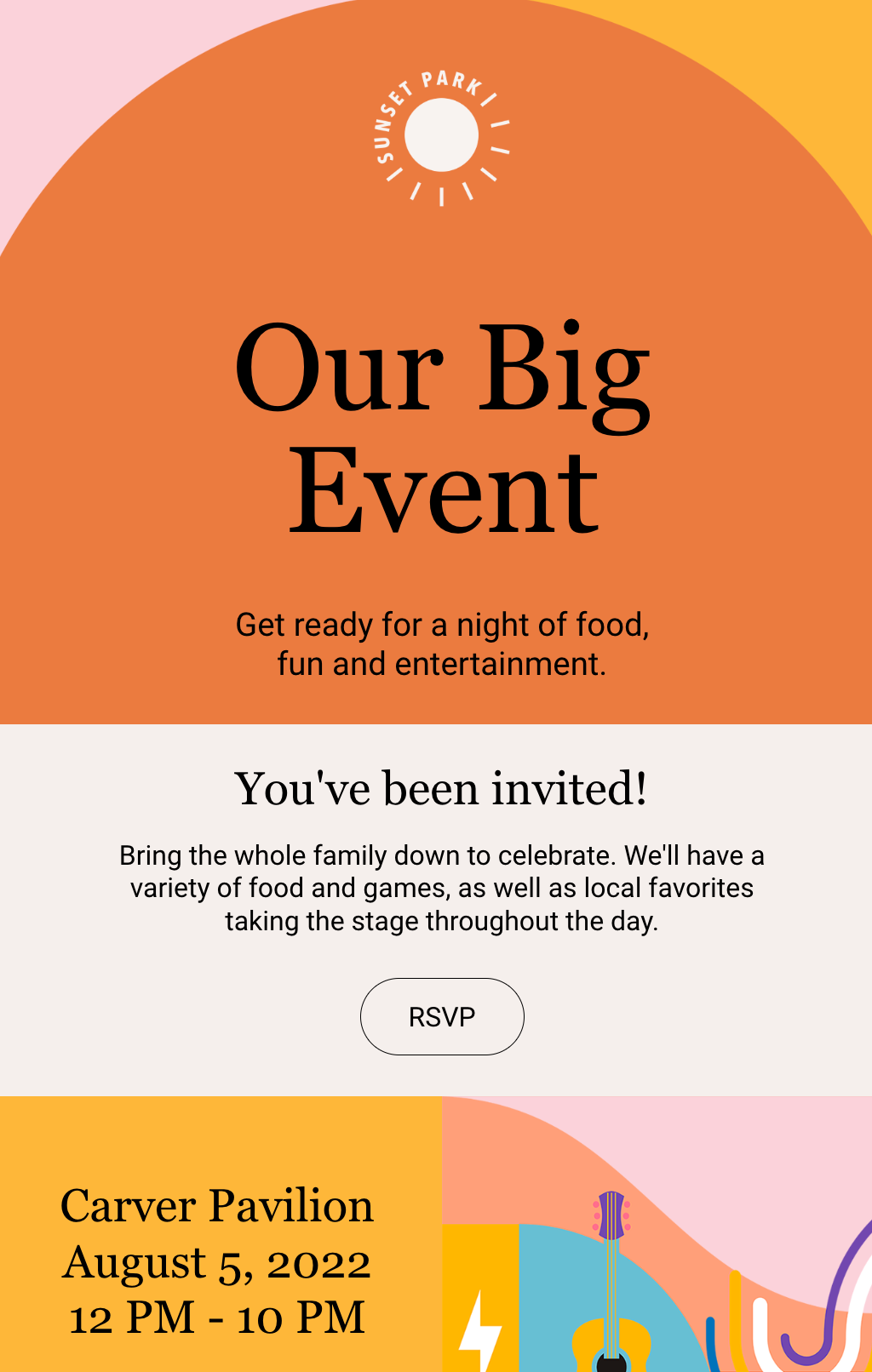 event invite email template