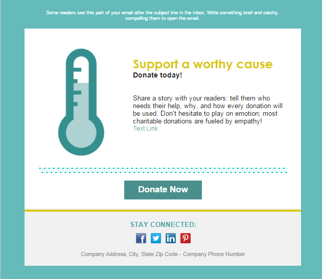 newsletter design fundraiser template