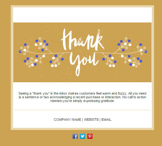 thank you card email template