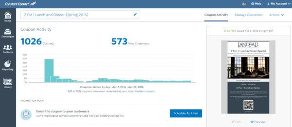 Constant contact Tool for Facebook Advertising -- Landfall