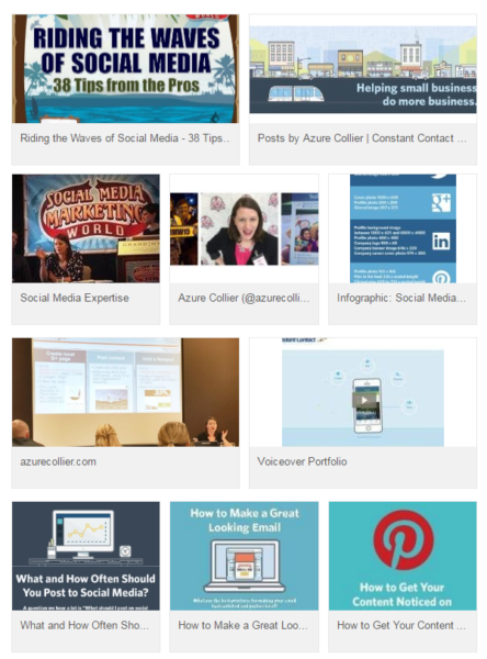 Linkedin profile portfolio content