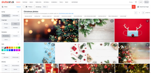 Free holiday images on Shutterstock