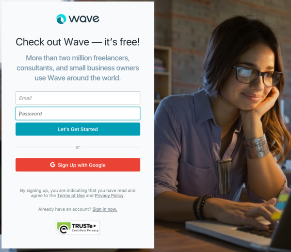 design a landing page example 4