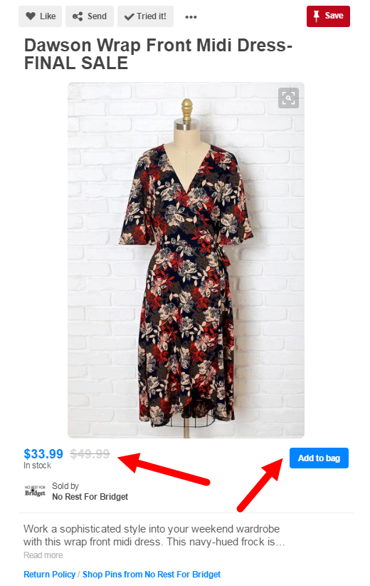 Sell on Pinterest -- Buyable Pins
