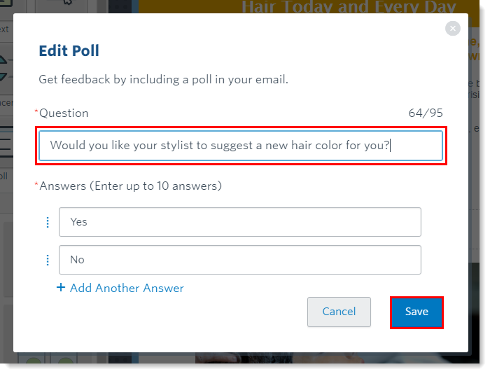 how to retain customers with a poll