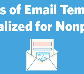 Nonprof email templates
