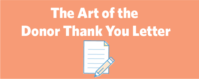The Art of the Donor Thank You Letter