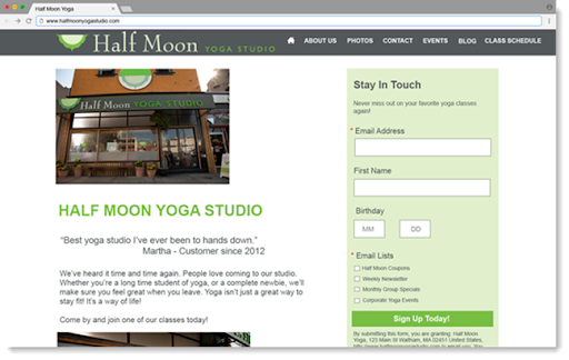 Landing Page