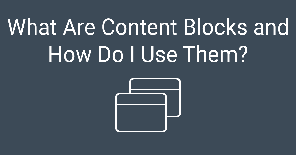 What Are Content Blocks and How Do I Use Them? Constant Contact