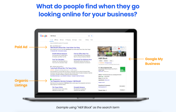 Example of Google Search Engine Results Page