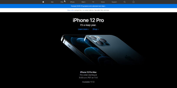 example of apple.com branding