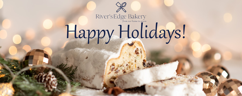Example of a holiday-themed Facebook cover photo that has had a company logo and other text overlayed