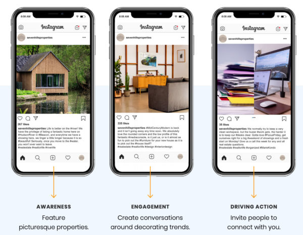 examples of real estate Instagram posts