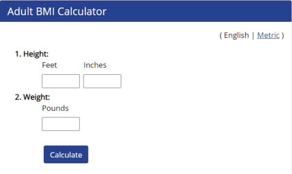 bmi calculator