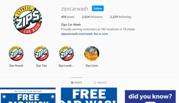car wash advertising instagram example