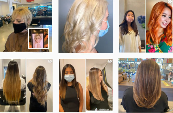 Marketing a salon by using before and after photos on social media