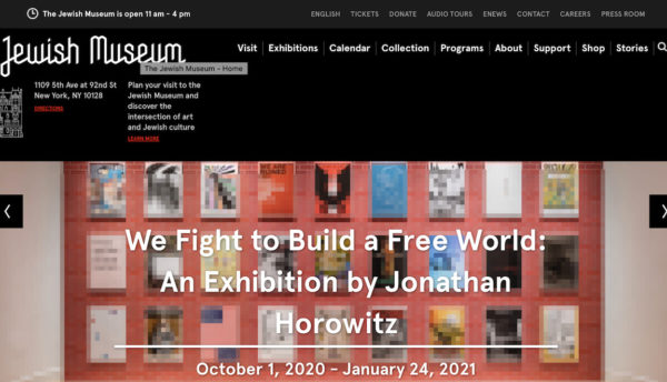 Jewish Museum website