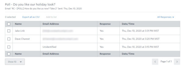 How to add a poll to your email - poll reporting