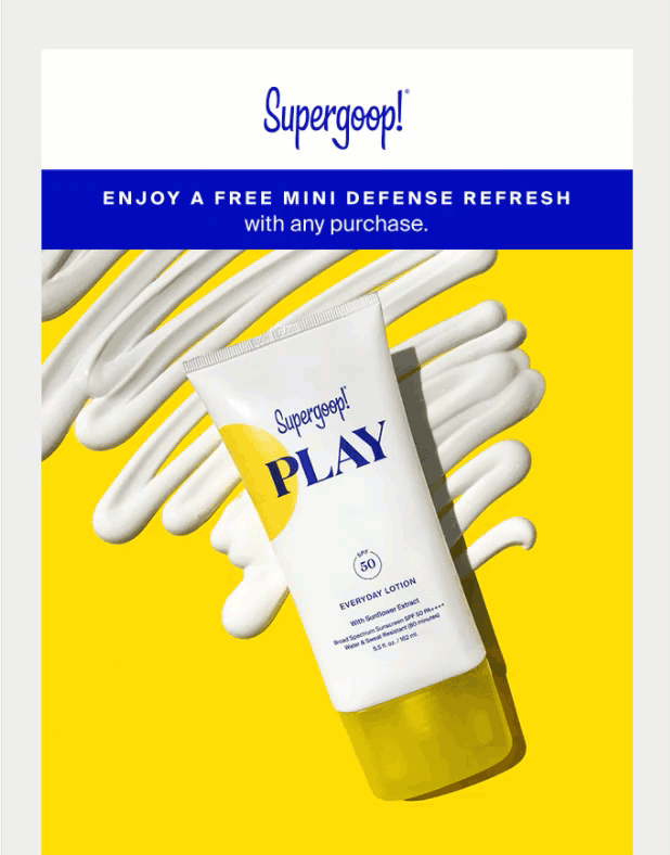 great email designs direct attention with color