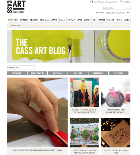 blog examples - Cass Art blog